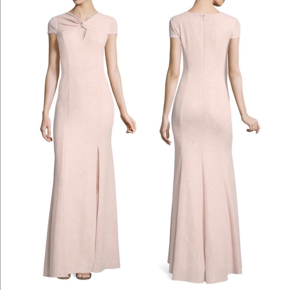 Adrianna papell blush metallic formal dress size 4